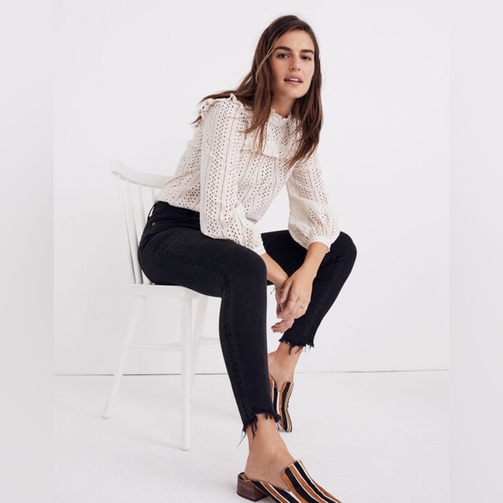 Madewell 9" High-Rise Skinny Jeans: Button-Through Edition